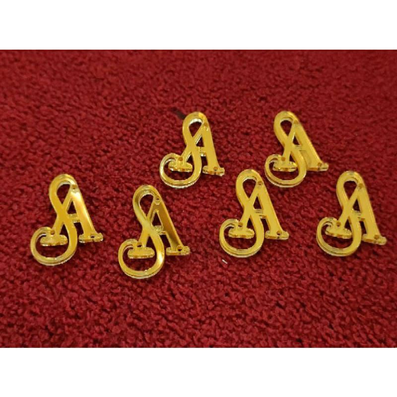 CUTTING HURUF INITIAL AKRILIK/ Logo hijab