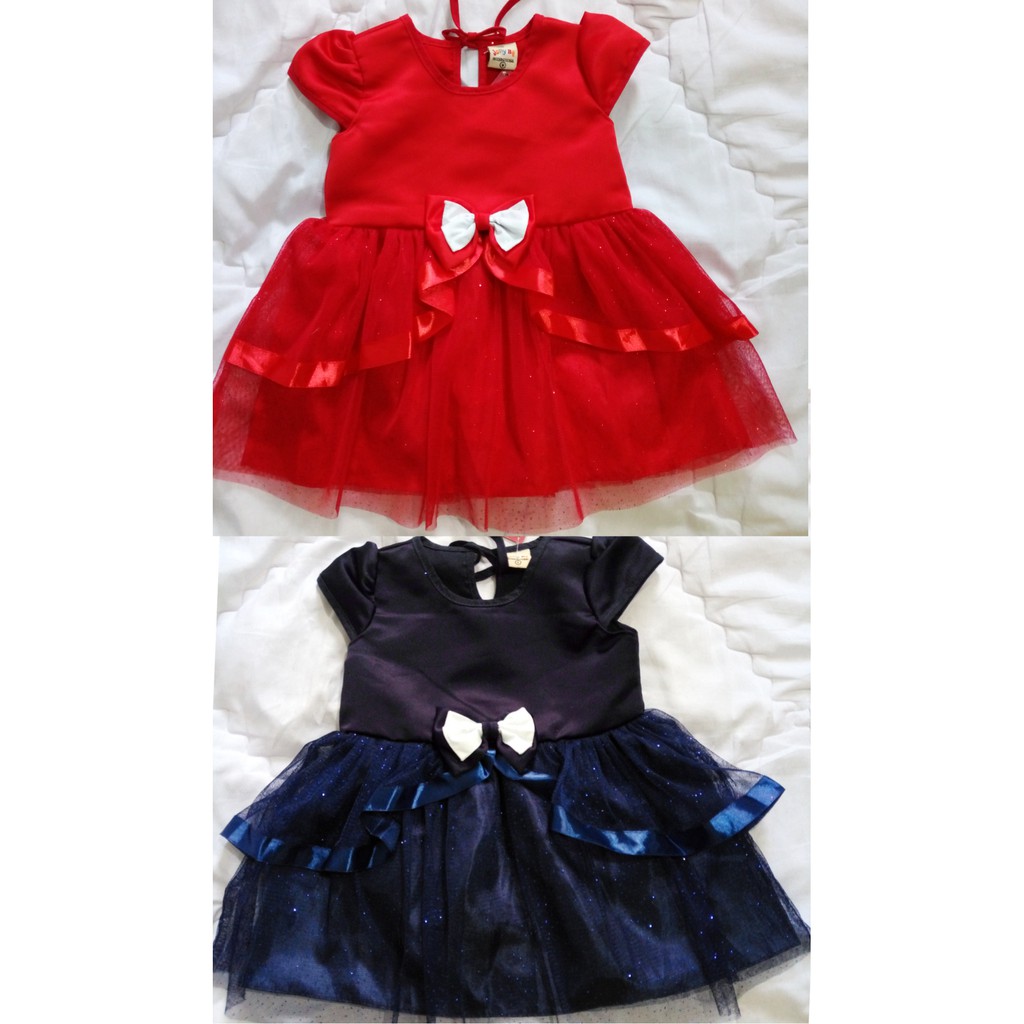 6 18bln Dress Pesta Bayi Anak Perempuan Lucu Cantik Tule Blink