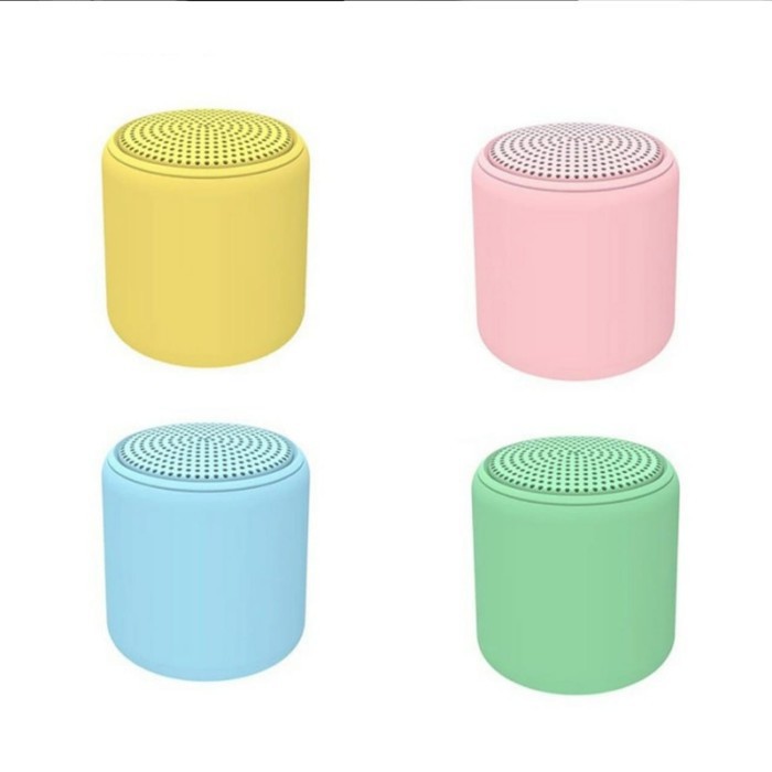 Speaker Bluetooth Macaron InPods Little Fun Wireless Mini Portable Stereo Bass TWS-1