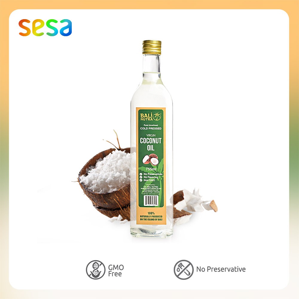 

BALI NUTRA Virgin Coconut Oil 755ml - Minyak Kelapa Organik Sehat Alami