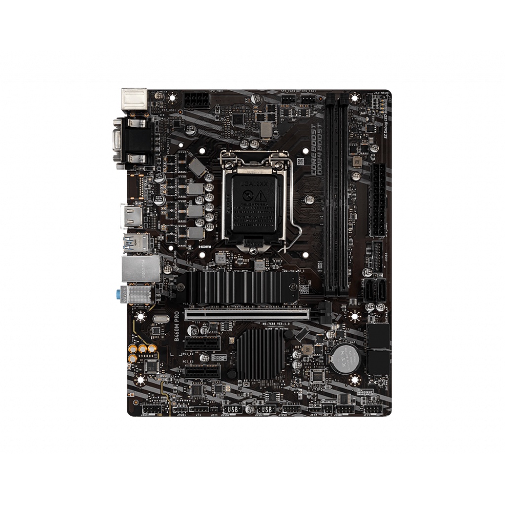 Motherboard MSI B460M PRO (LGA1200, B460, DDR4, USB3.2)