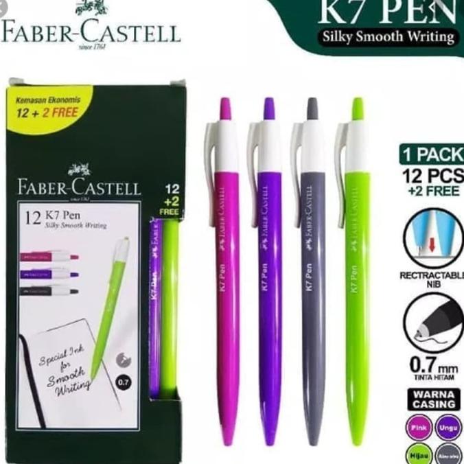 

TERBARU Pulpen Faber Castell K7 12pc + 2pc/PULPEN GEL/PULPEN LUCU/PULPEN 1 PACK/PENSIL WARNA/PENSIL 2B/PENGHAPUS JOYKO/PENGHAPUS LUCU/RAUTAN PENSIL PUTAR/RAUTAN ELEKTRIK/SPIDOL WARNA/SPIDOL PERMANEN/SPIDOL WHITEBOARD/CORRECTION TAPE