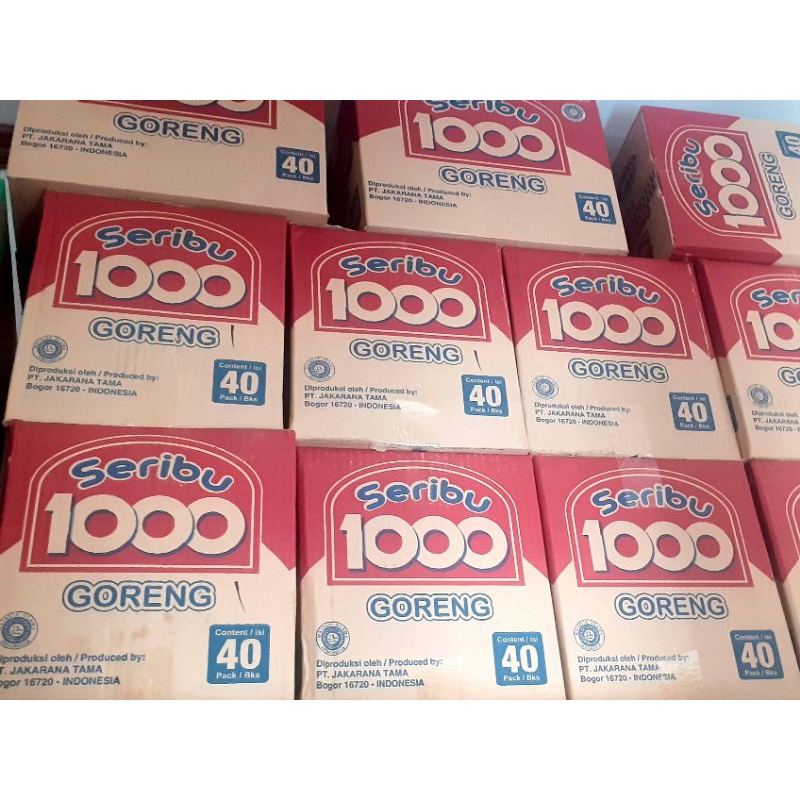 1 Dus MIE GAGA 1000 GORENG 50gr Isi 40 Pcs