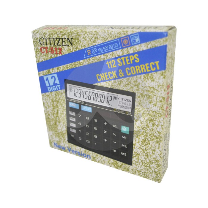 

Calculator GTTTZEN/CTTTZEN CT-512 KALKULATOR gtttzen/ctttzen CT-512 12 DIGIT