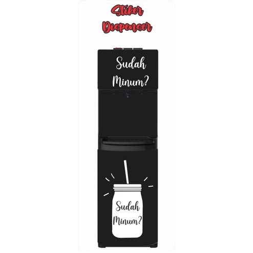 Stiker Kulkas 2 Pintu Sudah Minum SA