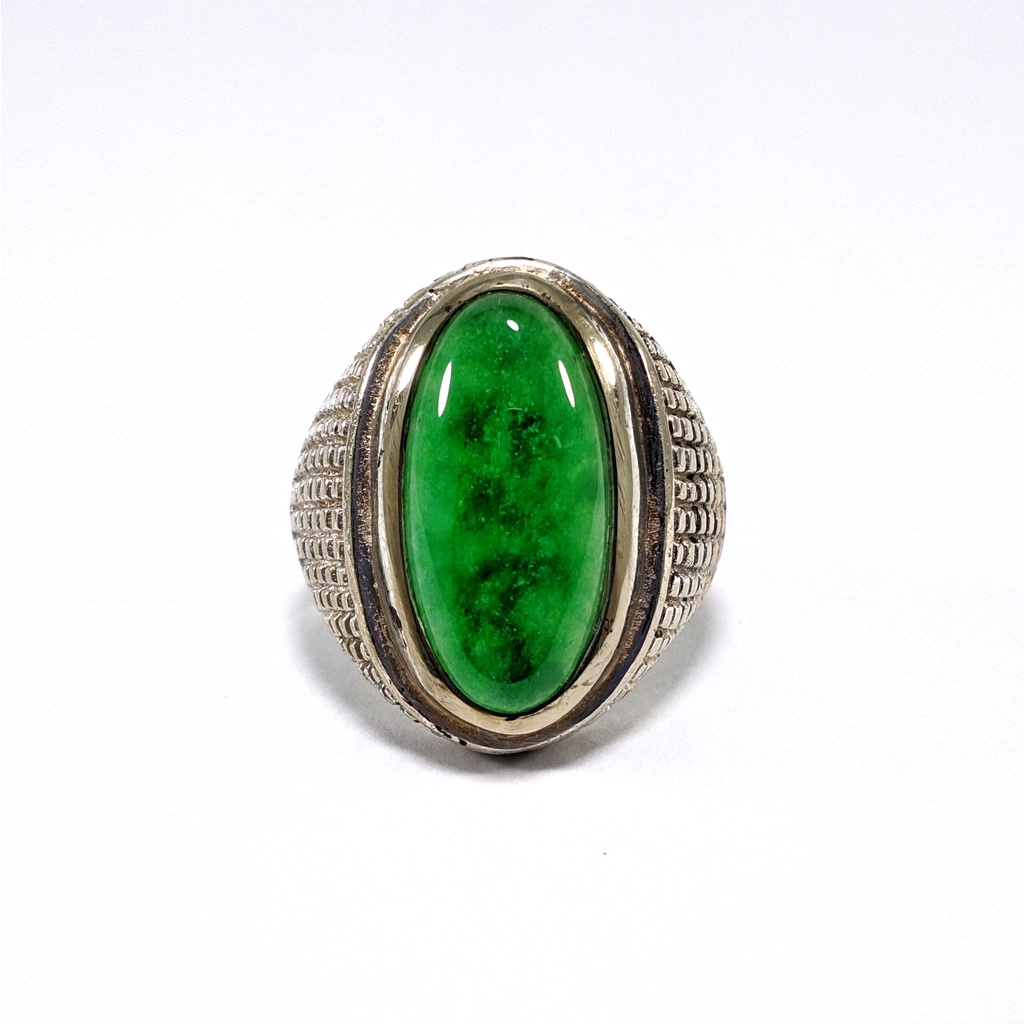 Cincin Batu Akik Natural Jade It Jade Giok Burma