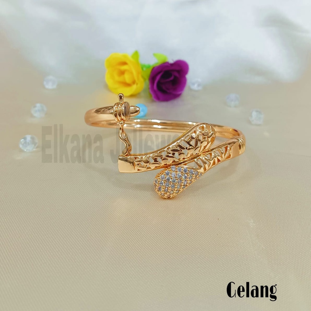 SET DEWASA BANGLE COBRA Perhiasan super berkelas fashion korea anti karat dan anti luntur