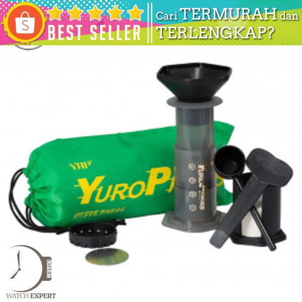 YuroPress Set Portable French Press Coffee Maker - YRP350 - Gray