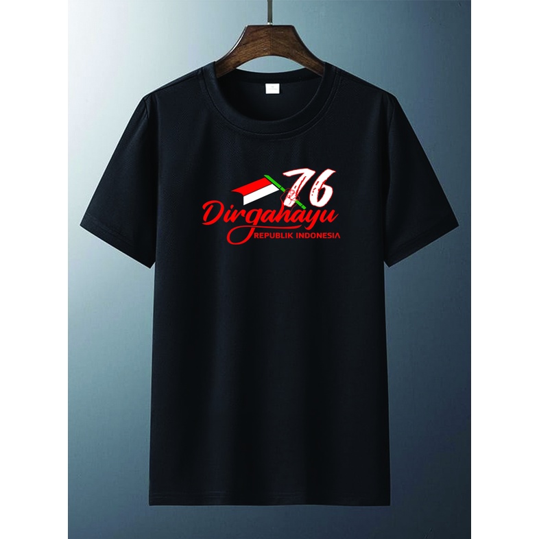 FF KAOS PRIA II KAOS DISTRO SABLON DIGITAL BERKUALITAS BISA UNISEX 069 HUT RI EDITION