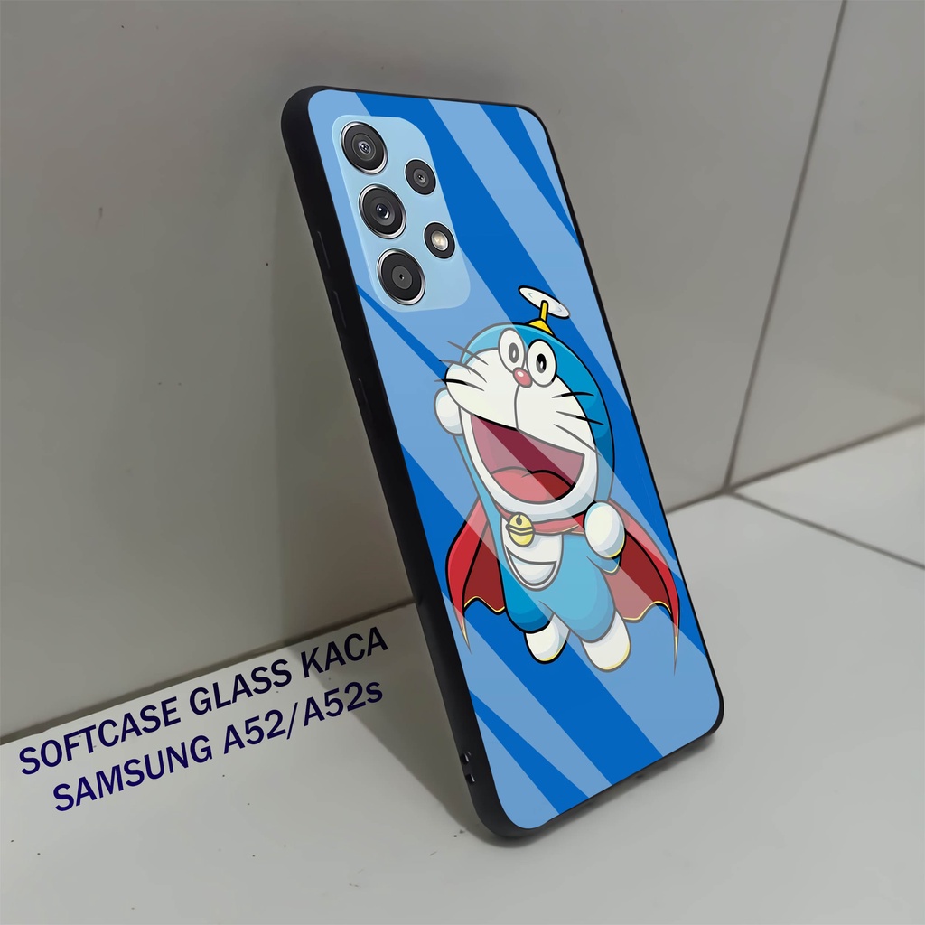 Softcase Glass Kaca SAMSUNG A52- Case Hp Pelindung Handphone SAMSUNG A52s [ A44]