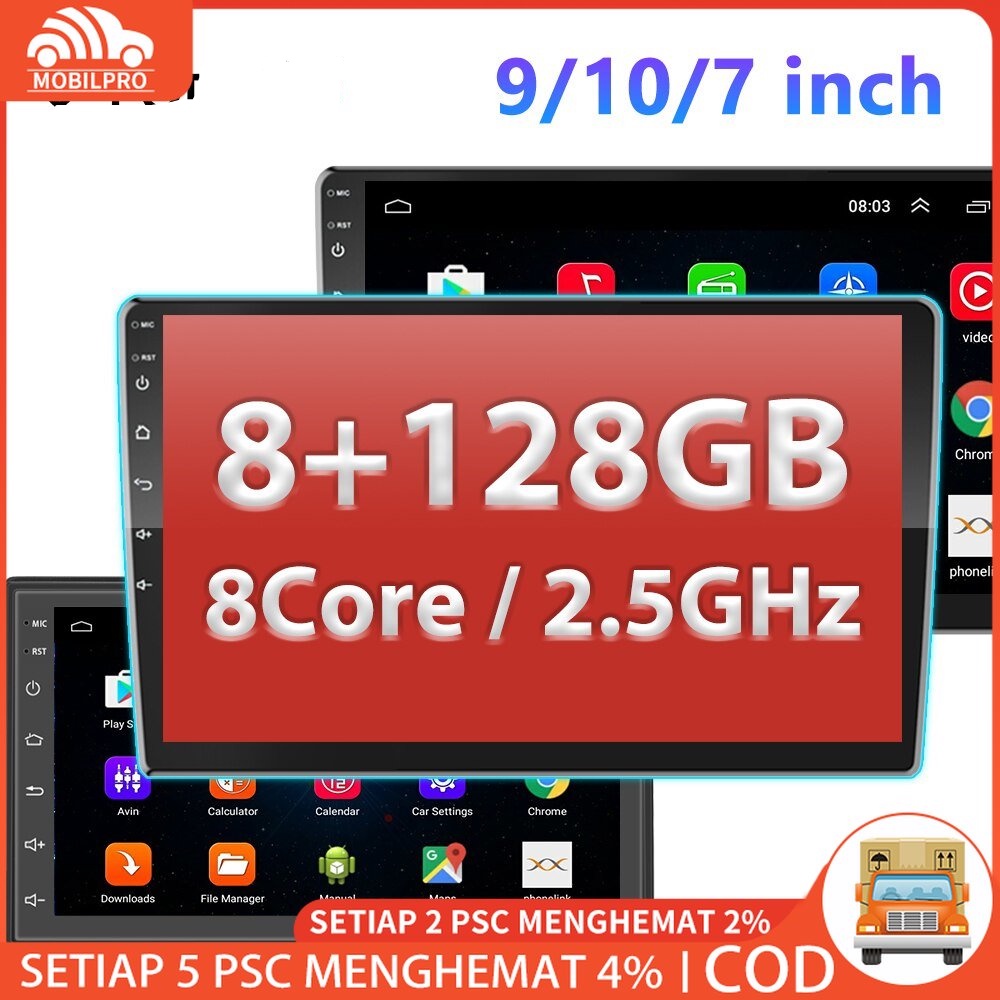 7/9/10 Inch Car Android 10 Navigasi 2+32G IPS Screen Head Unit Untuk Car Radio Mobil TOYOTA Daihatsu Mitsubishi HONDA SUZUKI Hyundai NISSAN