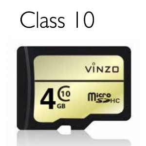 Vinzo SD Card 4GB Class 10 - Memory Card