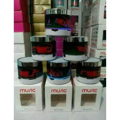 Speaker Bluetooth ORI Original Mini LED C1 Motif Mobil Praktis Grosir