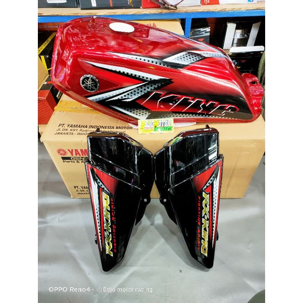 TANGKI TENGKI SET RX KING 2008 ORIGINAL MERAH MAROON