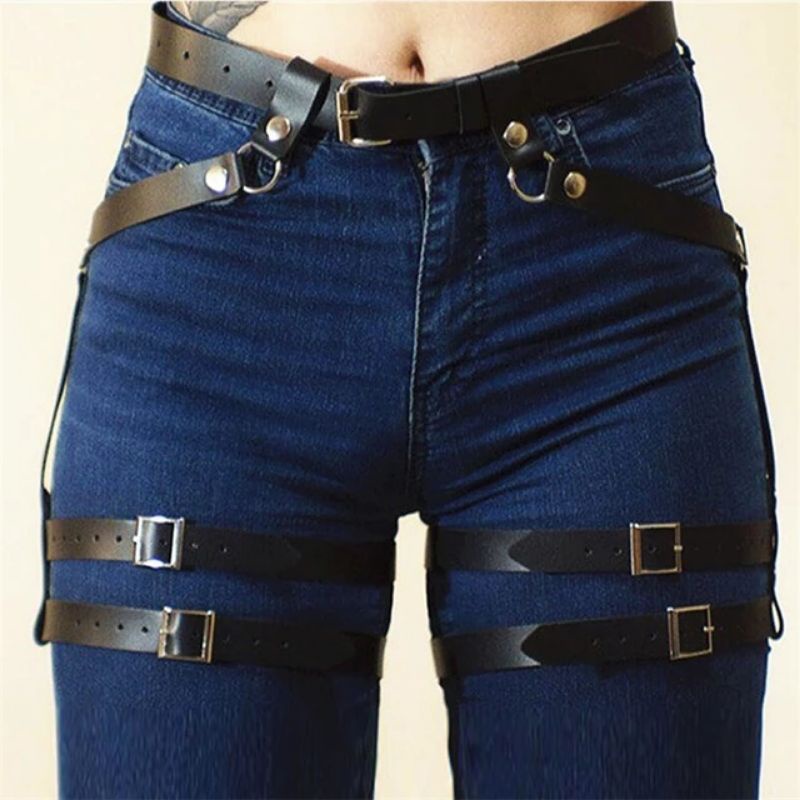 [HF016] Body Belt Harness Fashion YY double thigh