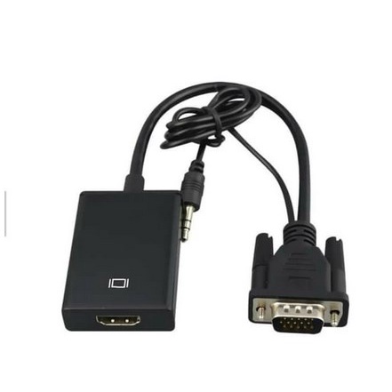 ITSTORE Kabel VGA To HDMI With Audio Converter Adaptor/ CABEL VGA TO HDMI