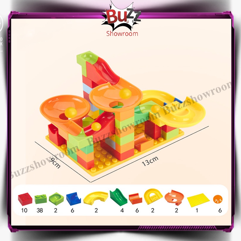 Slide Ball 79 Building Blocks Mainan Edukasi Maze Ball Marble Run