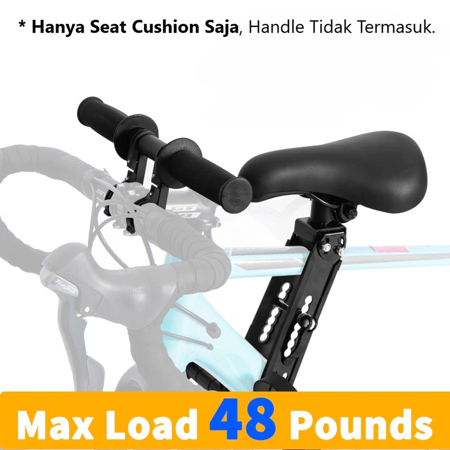 Sadel Depan Anak Sepeda Kids Bike Front Seat MTB - 1081 - Black