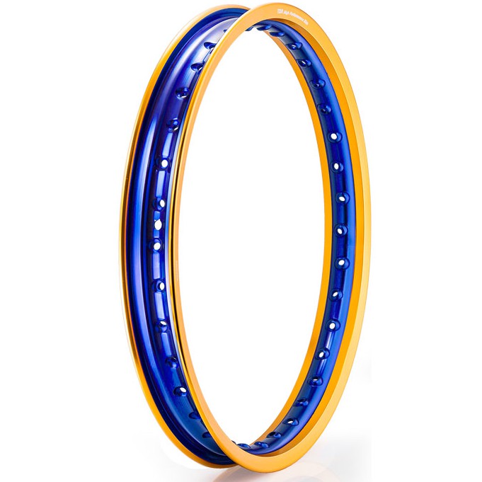 TDR 2 Tone W Shape set 140 &160 Ring 17 Gold Blue black Depan belakang VELG TDR RACING ORIGINAL