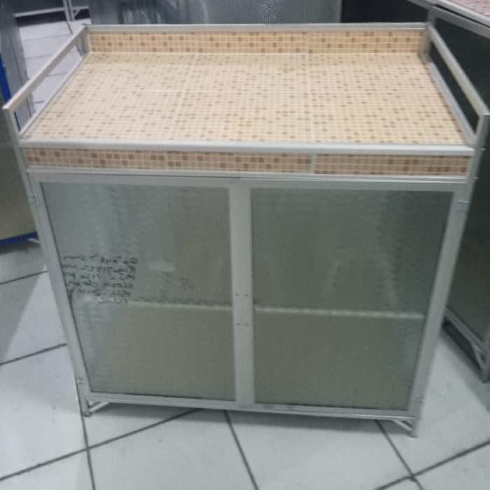 Rak Kompor  Meja  Dapur Meja  Kompor  2 Pintu Rak Piring 