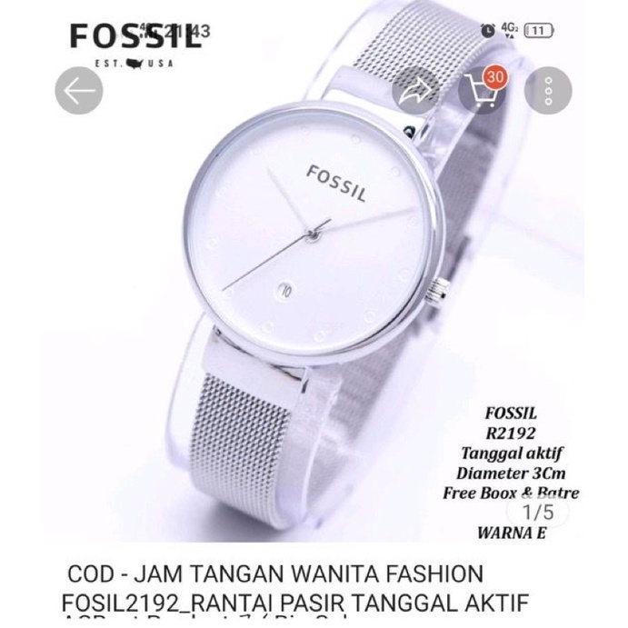 Jam Tangan f5l rantai silver