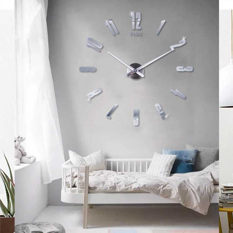 Jam Dinding DIY Giant Wall Clock Quartz Creative Design - DA06