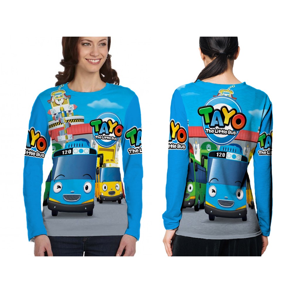 [Riashop] Kaos Tayo Wanita | Kaos Tayo Dewasa | Kaos Tayo Lengan Panjang  - FS