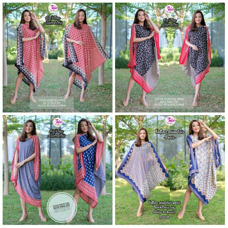 kaftan batik asimetris katun paris ori by zein batik