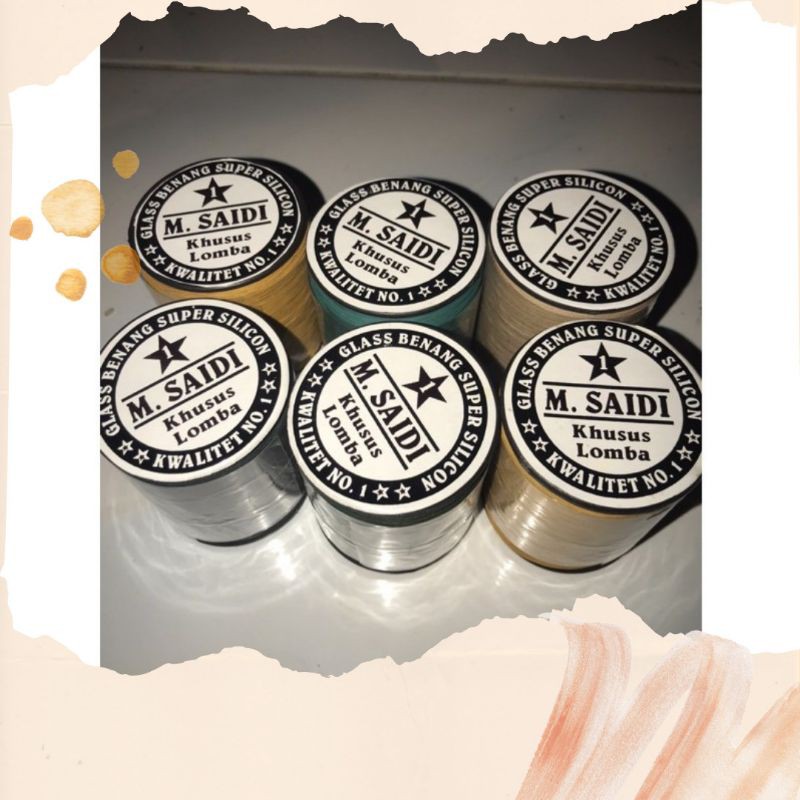 Benang Katun Asli M.Saidi / Gelasan Katun Super