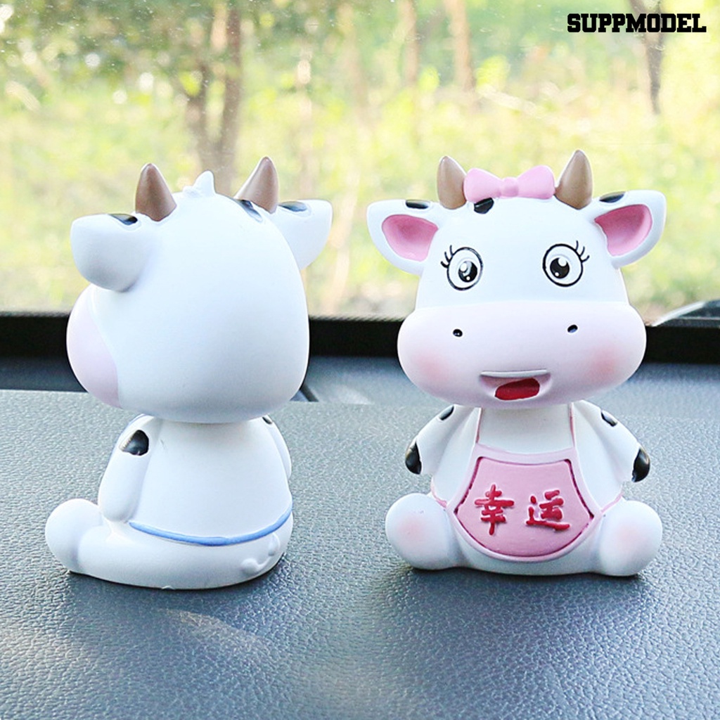 Suppmodel Miniatur Sapi Bahan Resin Untuk Dekorasi Interior Mobil