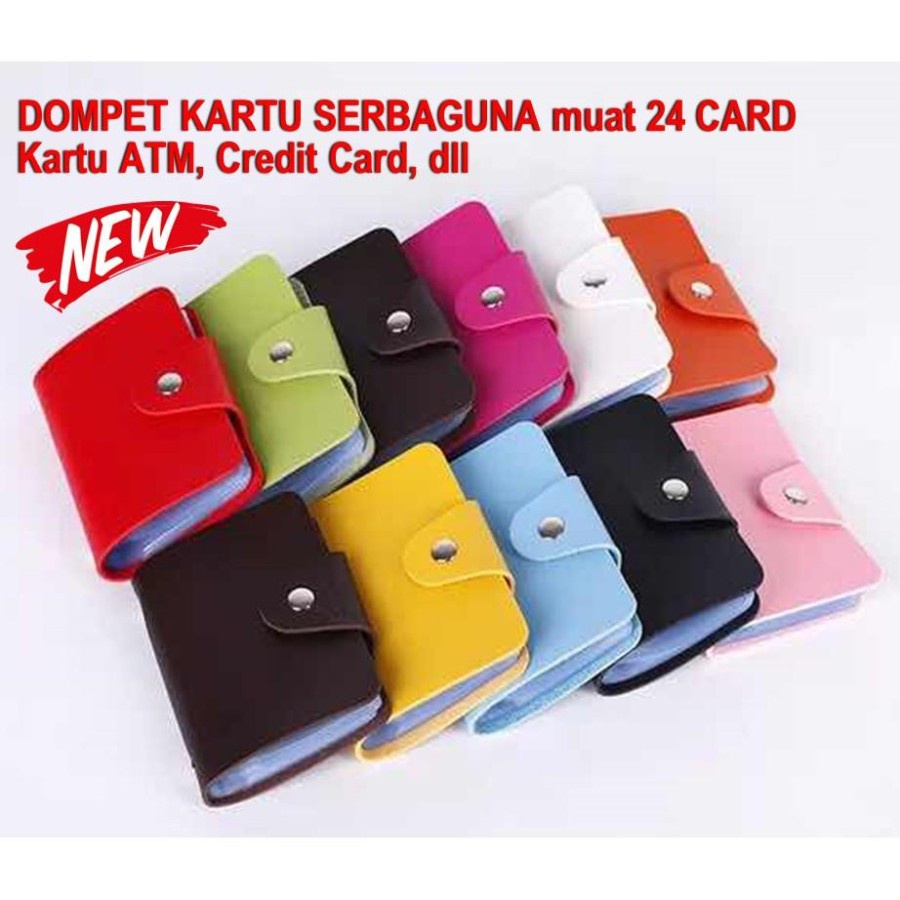 Dompet Kartu Nama Dompet Kartu Wanita Pria Dompet Kartu Kulit Isi 24