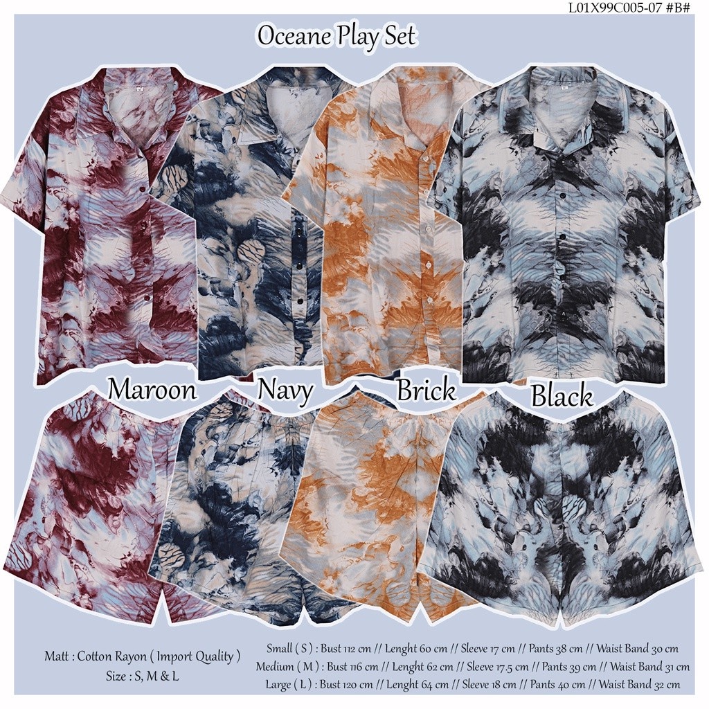 (COD) OH Fashion Piyama Motif Cantik One Set Import #C005 (part 2)