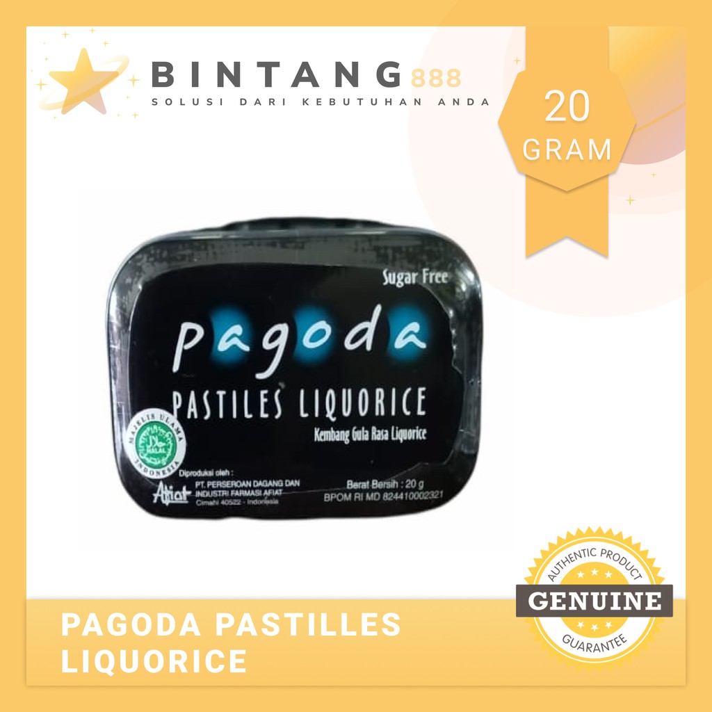 

PAGODA PASTILLES LIQUORICE