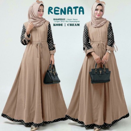 Gamis terbaru gamis wanita modern mewah gamis lebaran 2020 - 2021 Fashion Muslim Monalisa Plisket