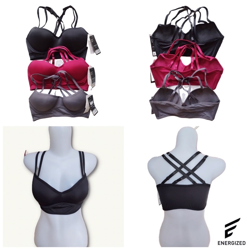 energized sport bra by pierre cardin sport 206-2209 branded original sale