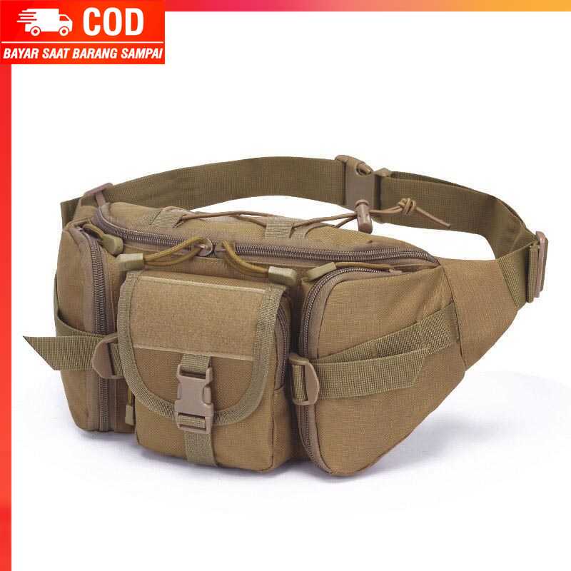 (100% BARANG ORI) Tas Pinggang Tactical Waistbag Waterproof - EF1952