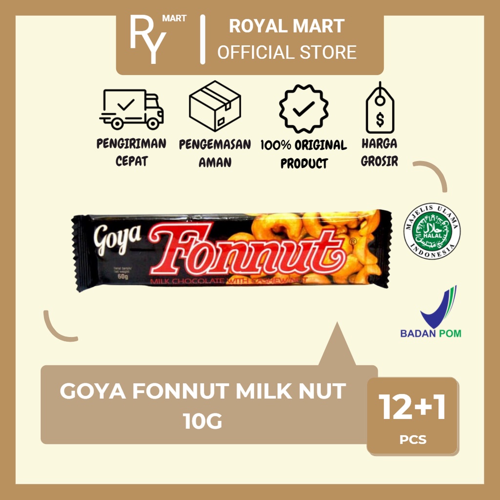 

Coklat Delfi Goya Fonnut Milk Nut 10G