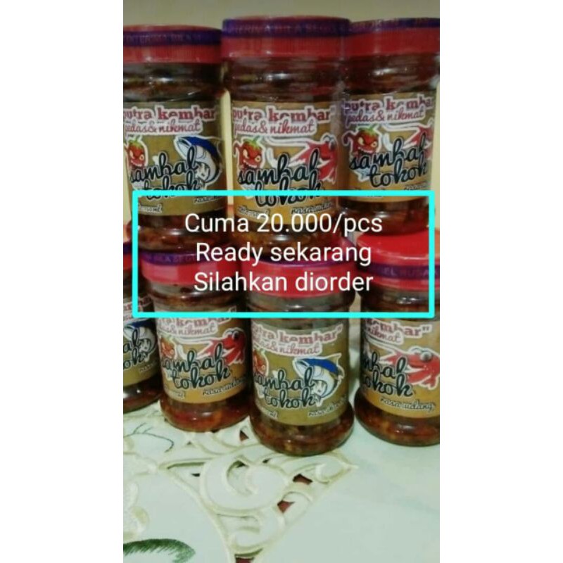 

sambal Enak tokok khas aceh 20rb /botol, cocok buat teman makan nasi putih hangat , kepoin rasanya