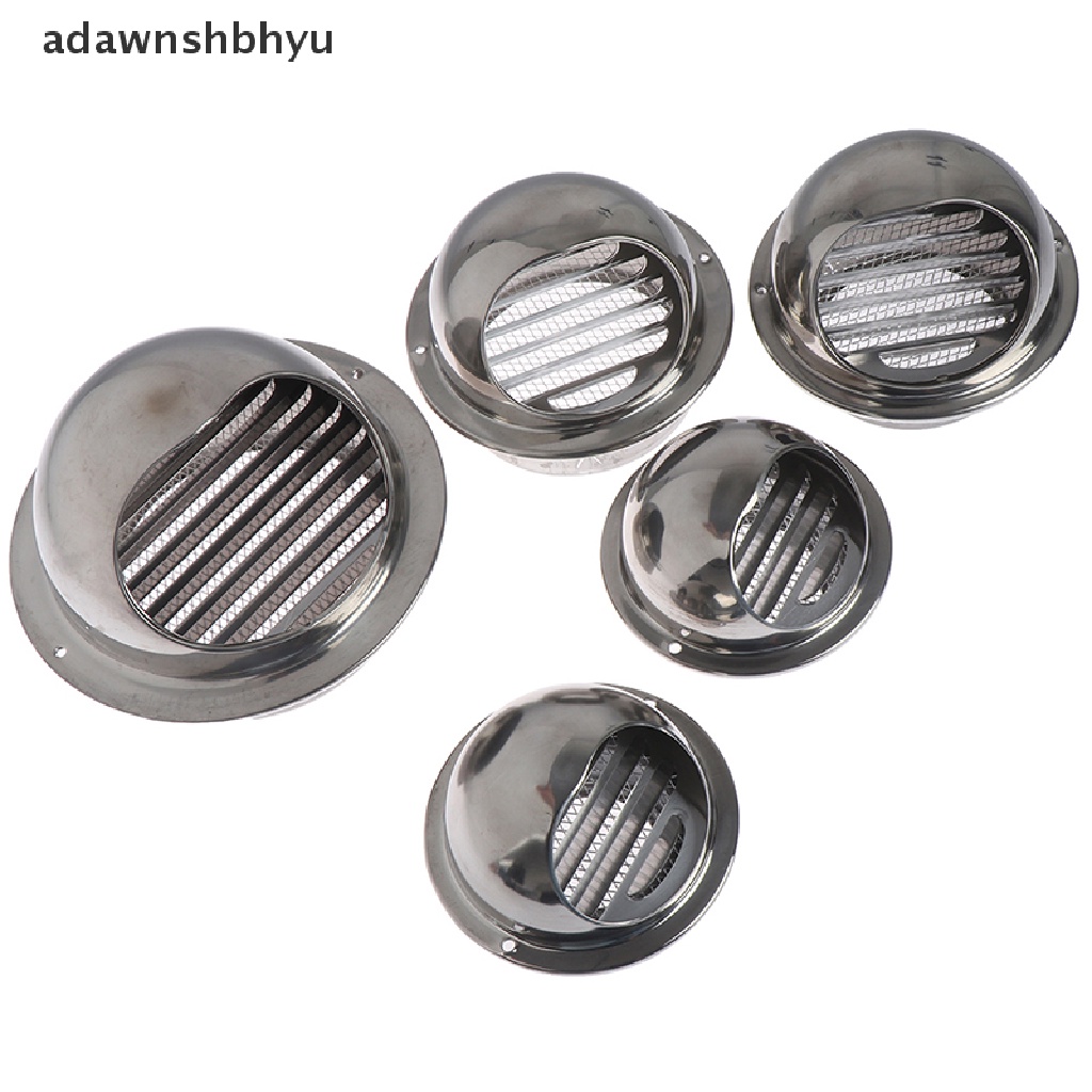 Adawnshbhyu Stainless Steel Wall Air Vent Ducting Ventilasi Exhaust Grille Penutup Outlet