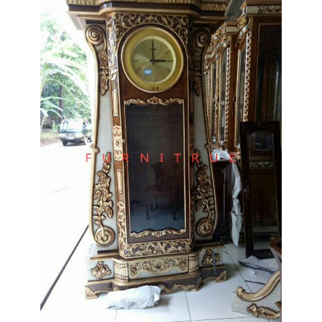 Almari jam hias almari jam jati bagong almari jam bagong mebel jepara