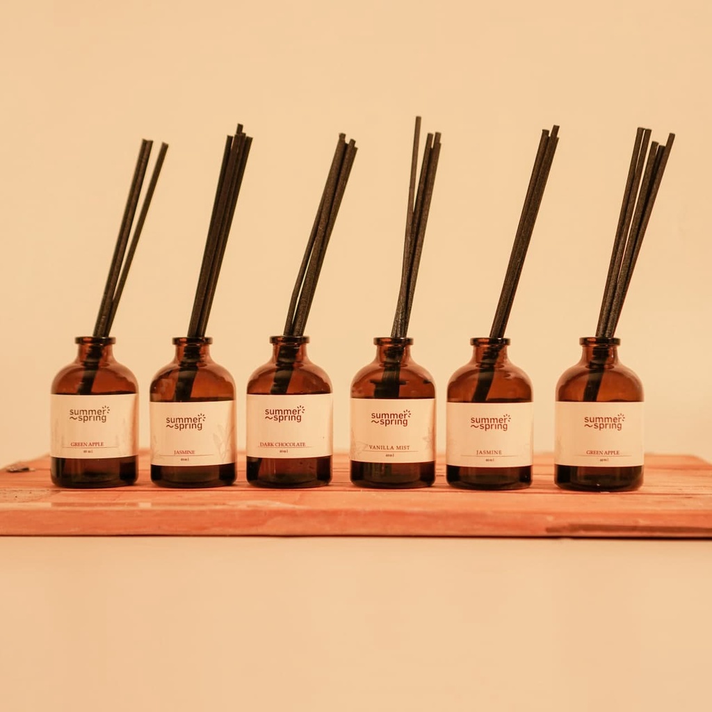Pengharum Ruangan Reed Diffuser Aromatherapy Diffuser Aroma Pewangi Oil Essential Jasmine Summer Spring 40ml