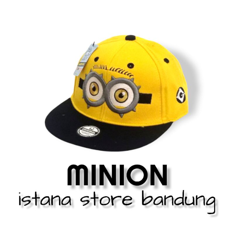 Topi Anak Minion Snapback Anak Motif Bordir Minions fashion anak laki laki