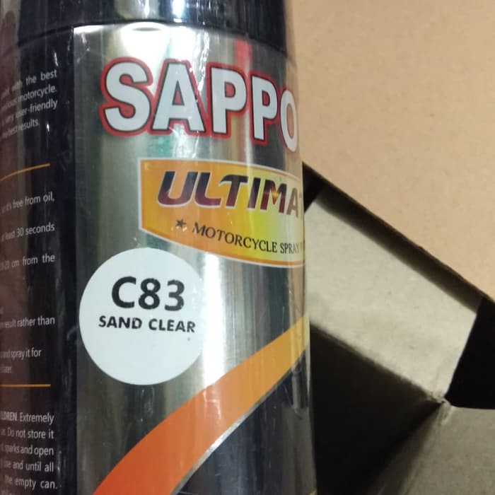 Sapporo Ultimate C83 Sand Clear Clear Pasir / Bertekstur Kasar C83 Spray 400 Ml