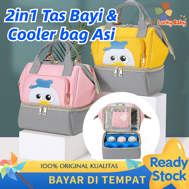 【Debora Mall】2in1 Fashion Cooler Bag Asi / Multifungsi Tas Asi Cooler Bag Dan Tas Bayi / Diaper Bag Ransel / Tas Wanita