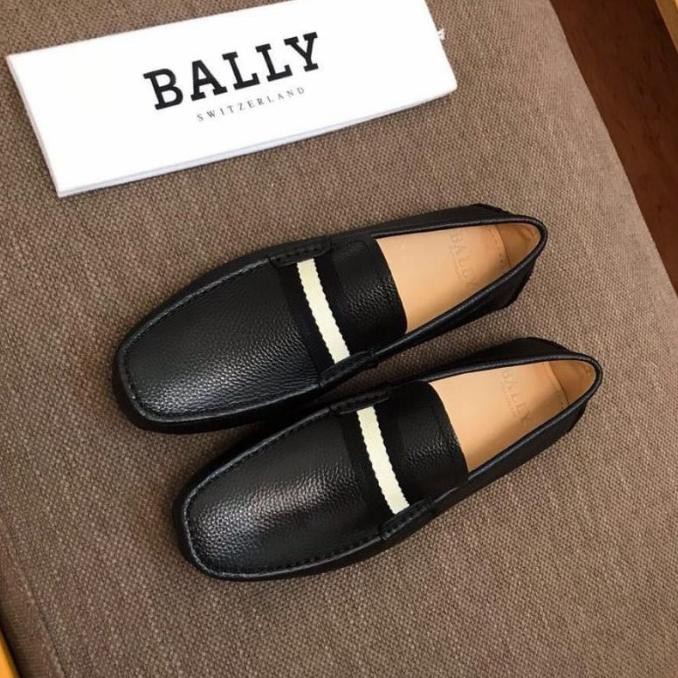 sepatu loafer pria mirror vip slip on shoes men bally sepatu cowok lv