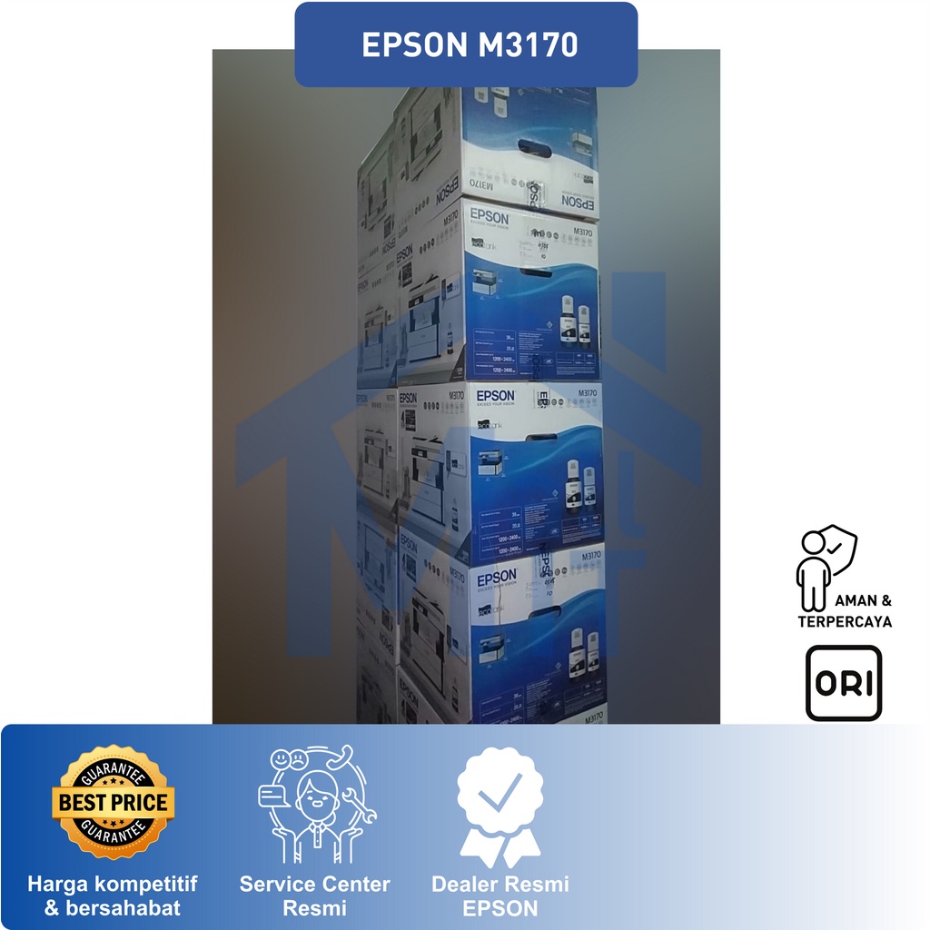 PRINTER EPSON M3170 M-3170 M 3170 INKJET MONOCHROME WiFi ADF F4 Legal Pigment