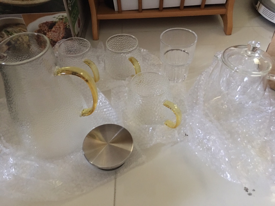 Teko Kaca Anti Panas Viral/teko Kaca Mewah/teko Kaca Besar