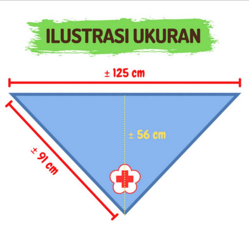 Syal / Slayer / Scarf / Kacu PMR / PMI Sablon Bordir