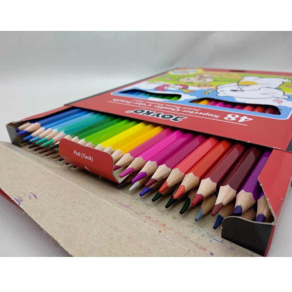 

Qo8Code Pensil warna / Color pencils CP-48PB 48 warna Joyko(terupdate)L7X5