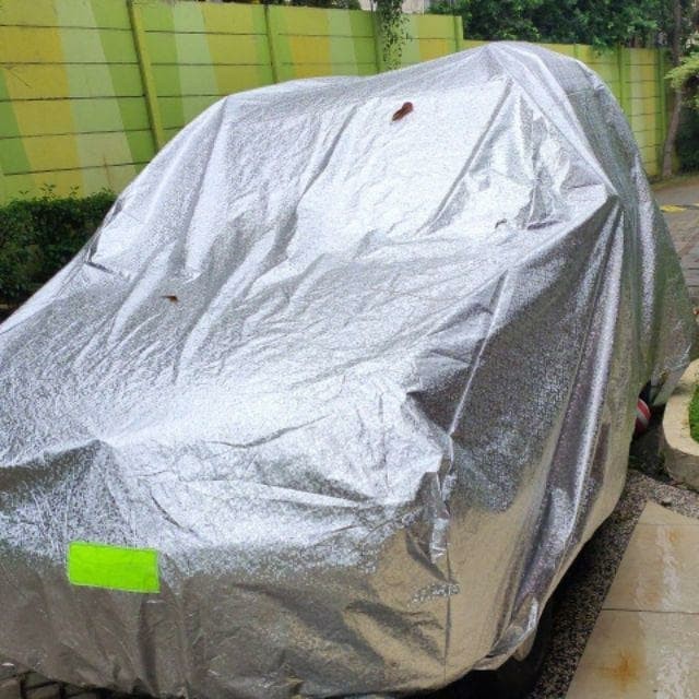 OUTDOOR body cover mobil sarung mobil baleno all new hatcback putih anti panas 2 lapis